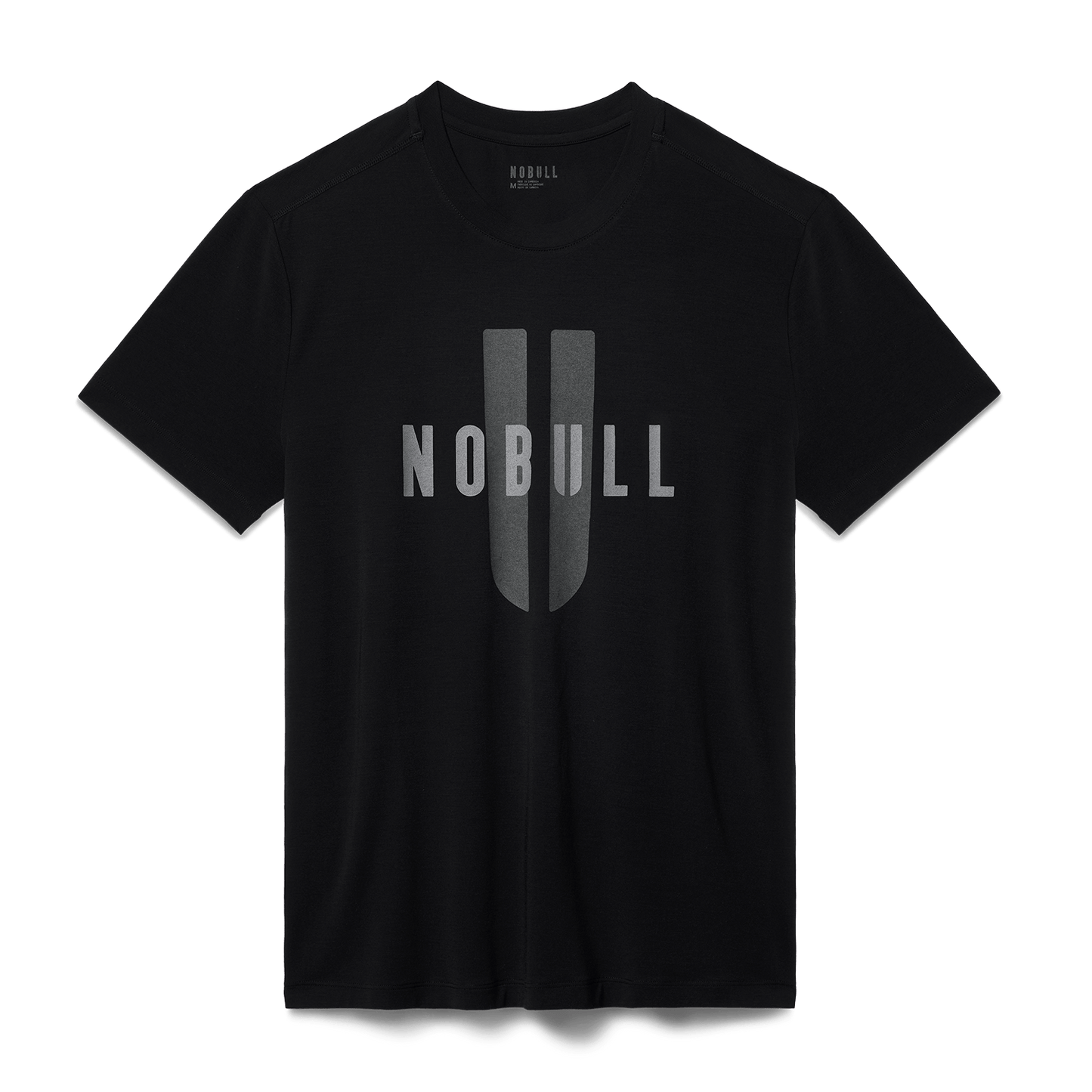 Men's Black NOBULL U Tee Flat Lay Angle.
