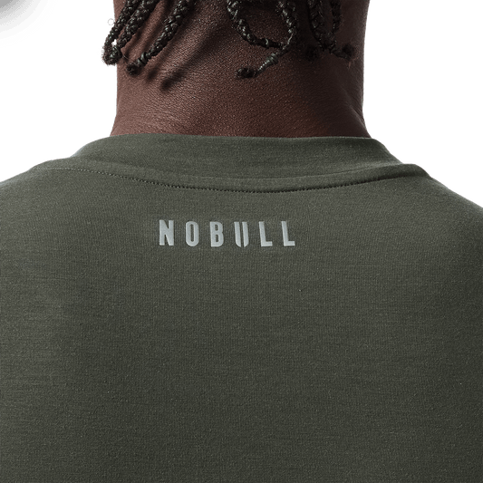 Men's Dark Army NOBULL U Tee Back Detail Angle.