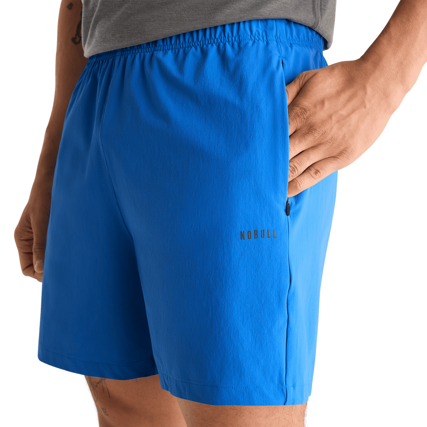 Men's Nebulas NOBULL Rep Short 6" Pocket Detail Angle.