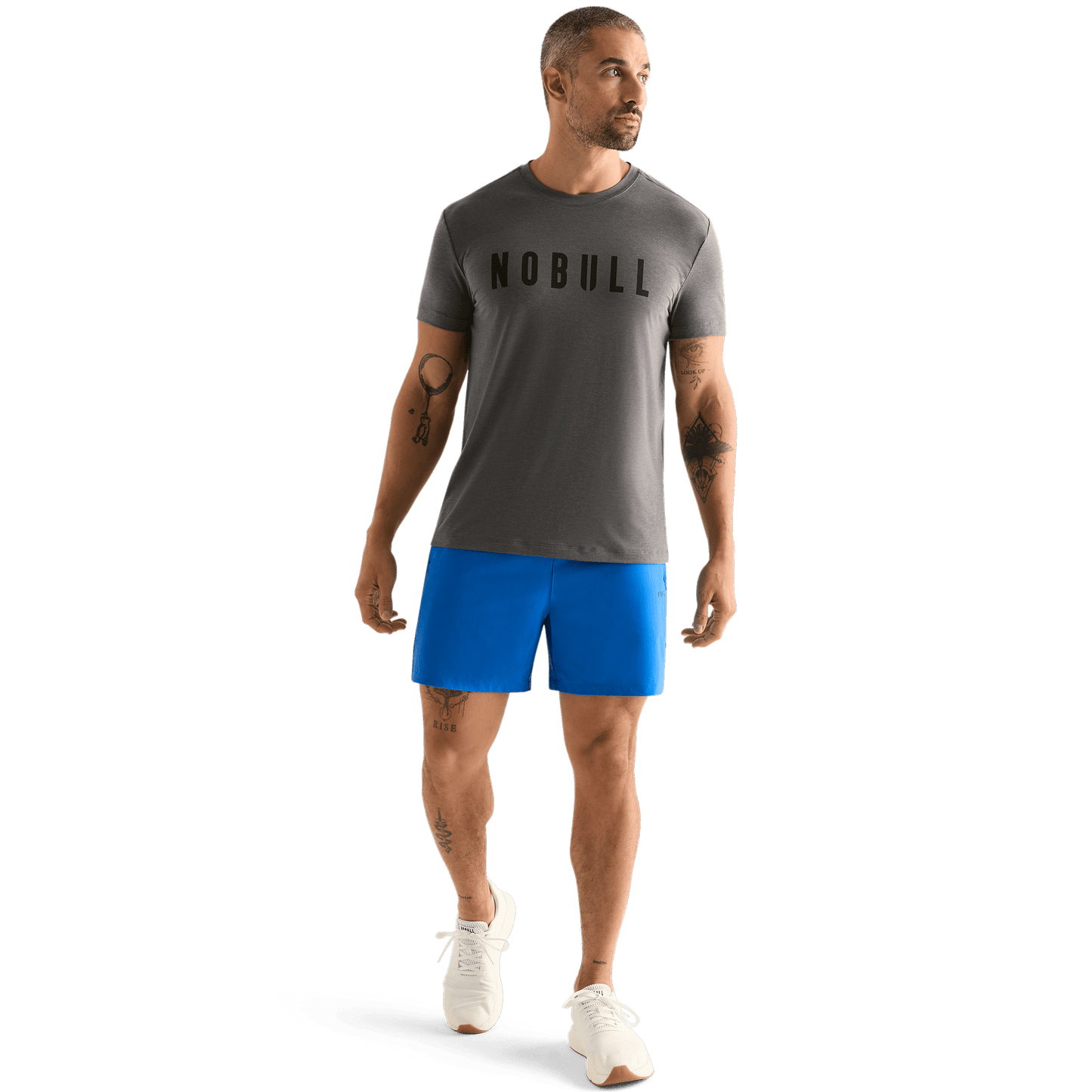 Men's Nebulas NOBULL Rep Short 6" Front Full Body Angle.