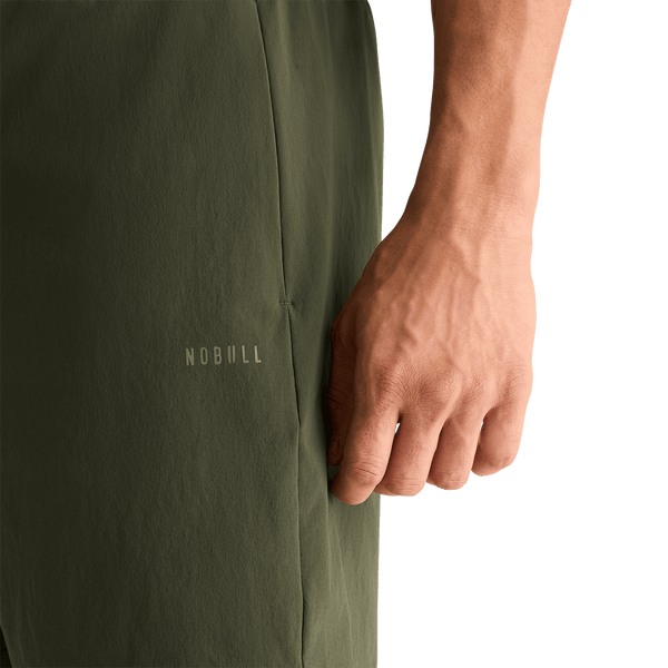 Men's Dark Army NOBULL Rep Short 6" (Lined) Detail Angle.