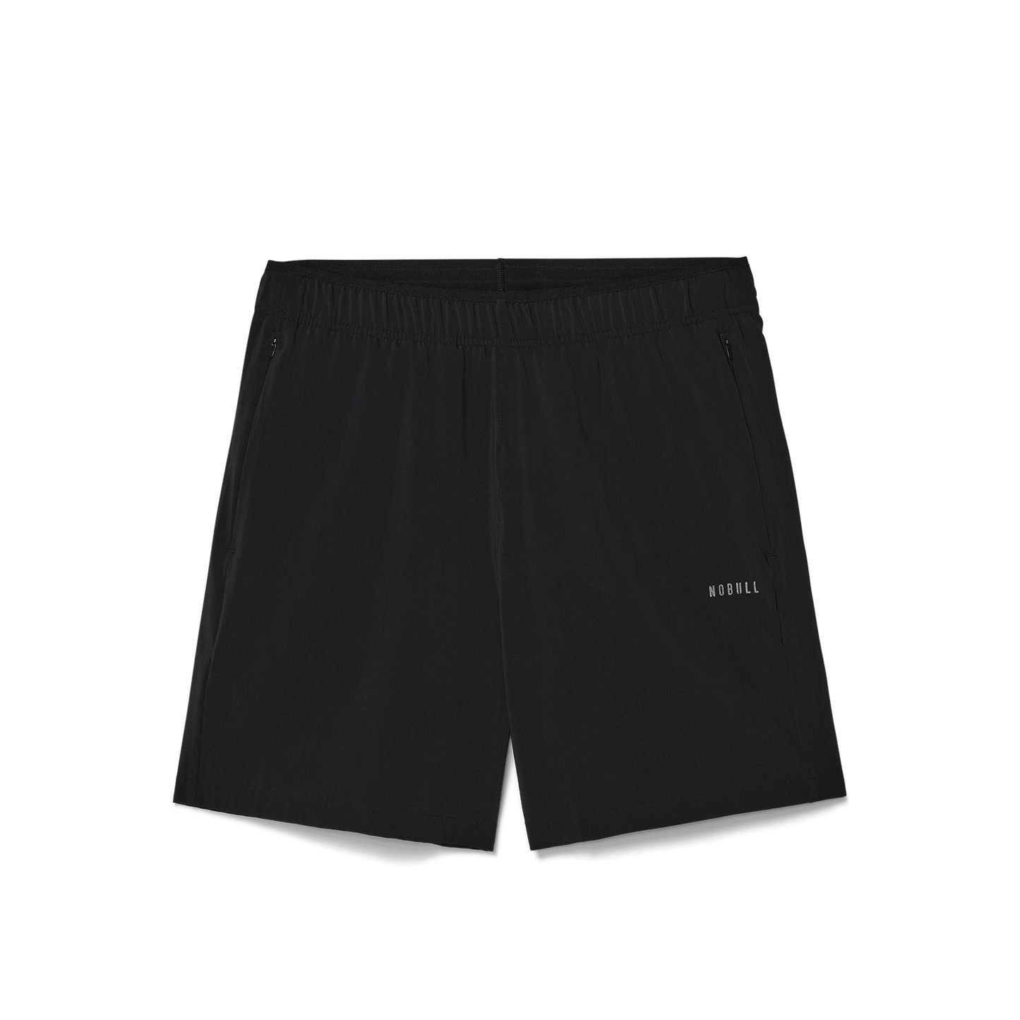 Men's Black NOBULL Rep Short 6" (Lined) Flat Lay Angle.