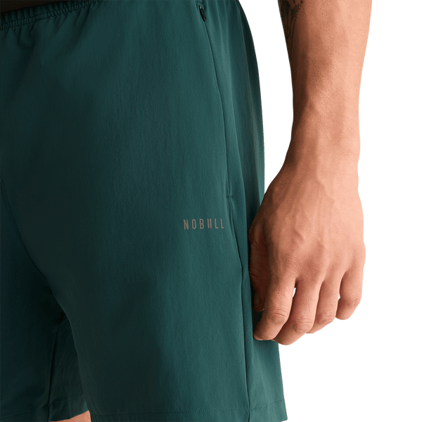 Men's Dark Ivy NOBULL Rep Short 6" (Lined) Detail Angle.