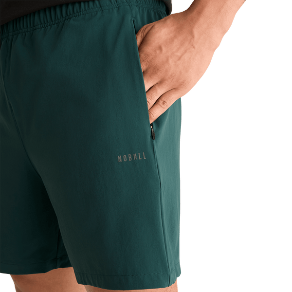 Men's Dark Ivy NOBULL Rep Short 6" (Lined) Pocket Detail Angle.