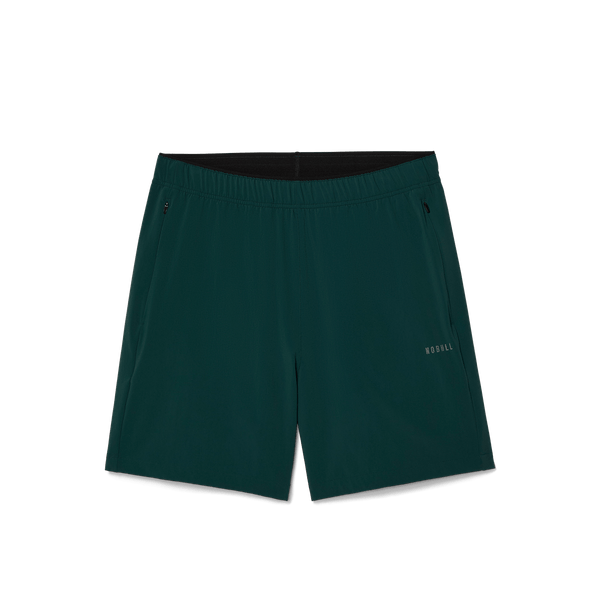 Men's Dark Ivy NOBULL Rep Short 6" (Lined) Flat Lay Angle.