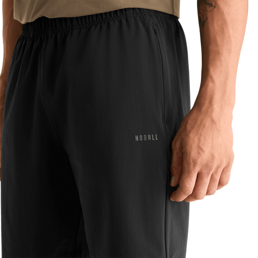 Men's Black NOBULL Rep Short 6" Detail Angle.