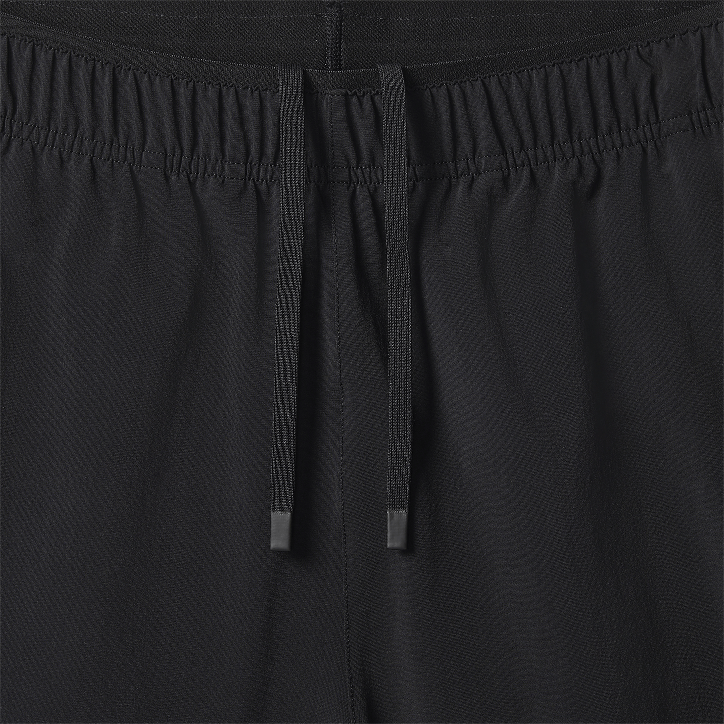 Men's Black NOBULL Rep Short 6" Drawstring Detail Angle.