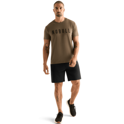 Men's Black NOBULL Rep Short 6" Front Full Body Angle.