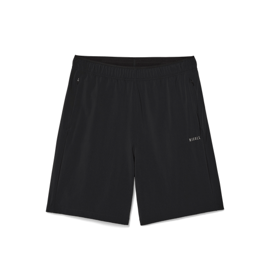 Men's Black NOBULL Rep Short 6" Flat Lay Angle.