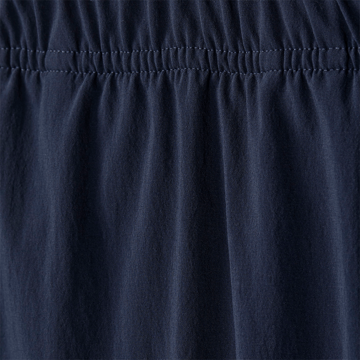 Men's NOBULL Night Navy Rep Short Macro Detail Shot.