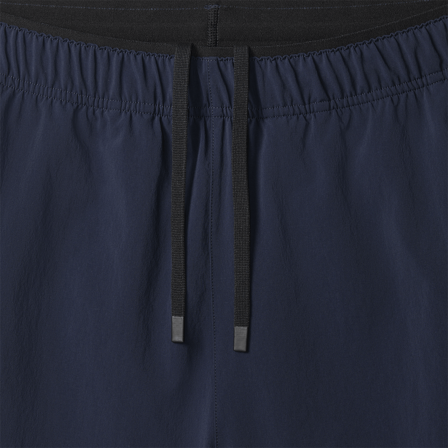 Men's NOBULL Night Navy Rep Short 8" Drawstring Detail Angle.