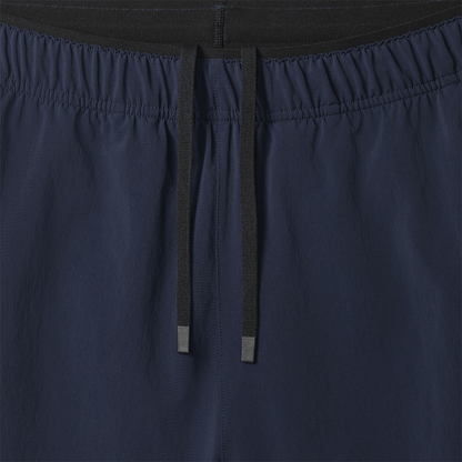 Men's NOBULL Night Navy Rep Short 8" Drawstring Detail Angle.