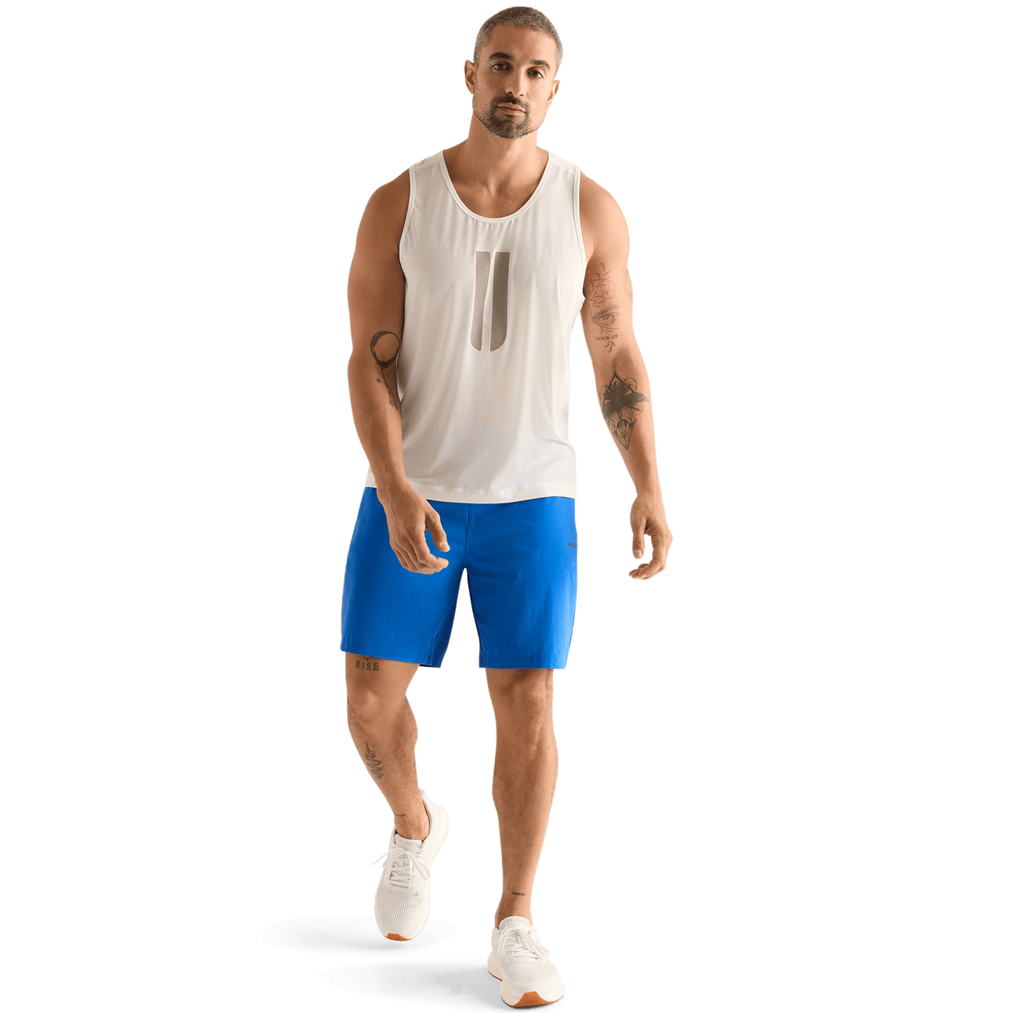 Men's Nebulas NOBULL Rep Short 8" Front Full Body Angle.