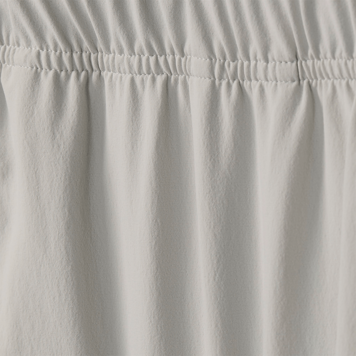 Men's Light Grey NOBULL Rep Short Macro Detail Shot.