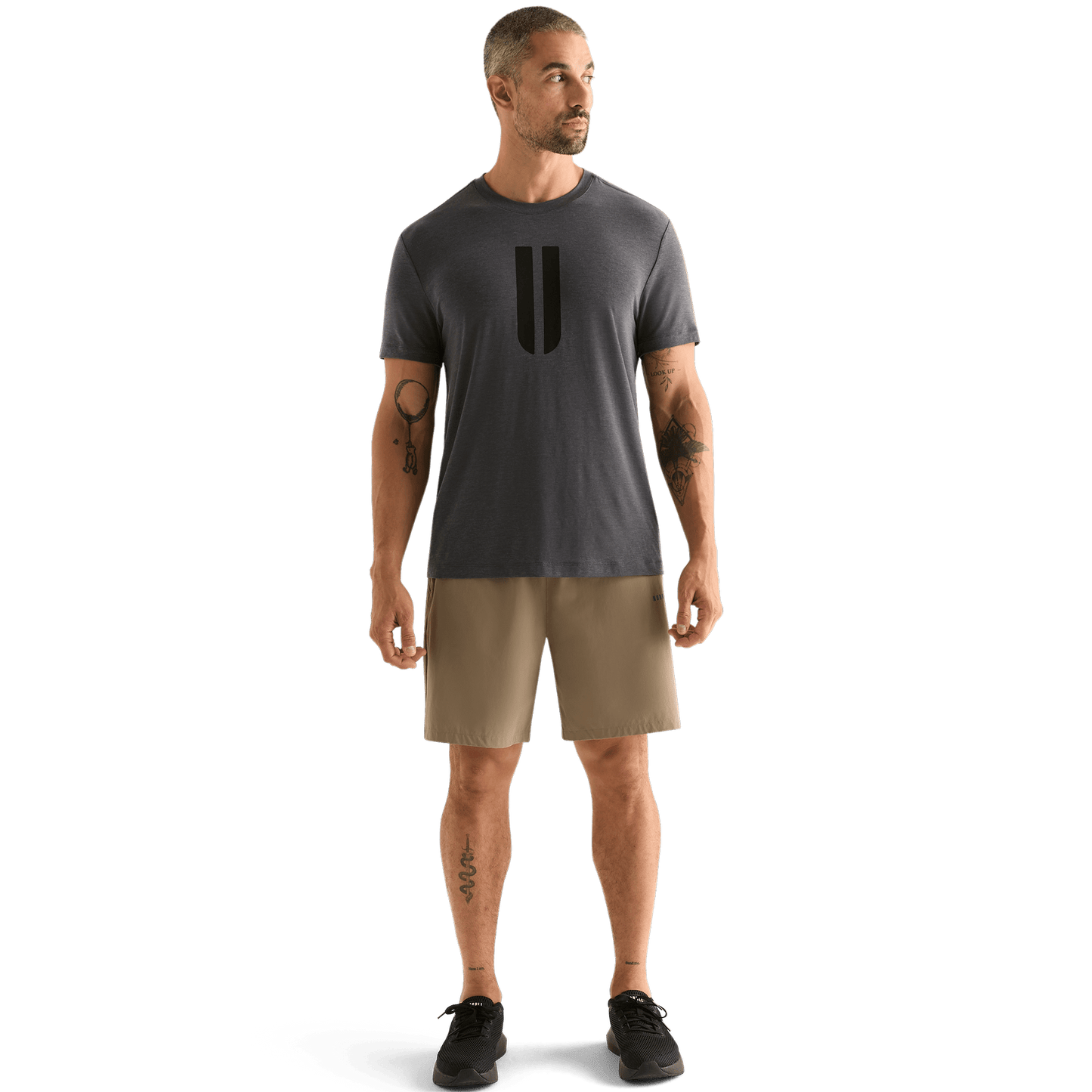 Men's Fallen Rock Rep Short 8" Front Full Body Angle.