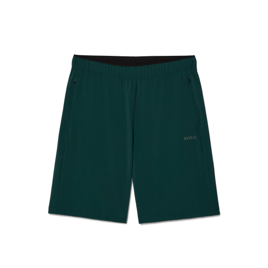 Men's Dark Ivy NOBULL Rep Short 8" Flat Lay Angle.