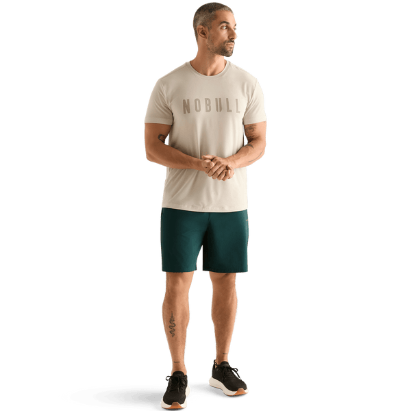 Men's Dark Ivy NOBULL Rep Short 8" Front Full Body Angle.