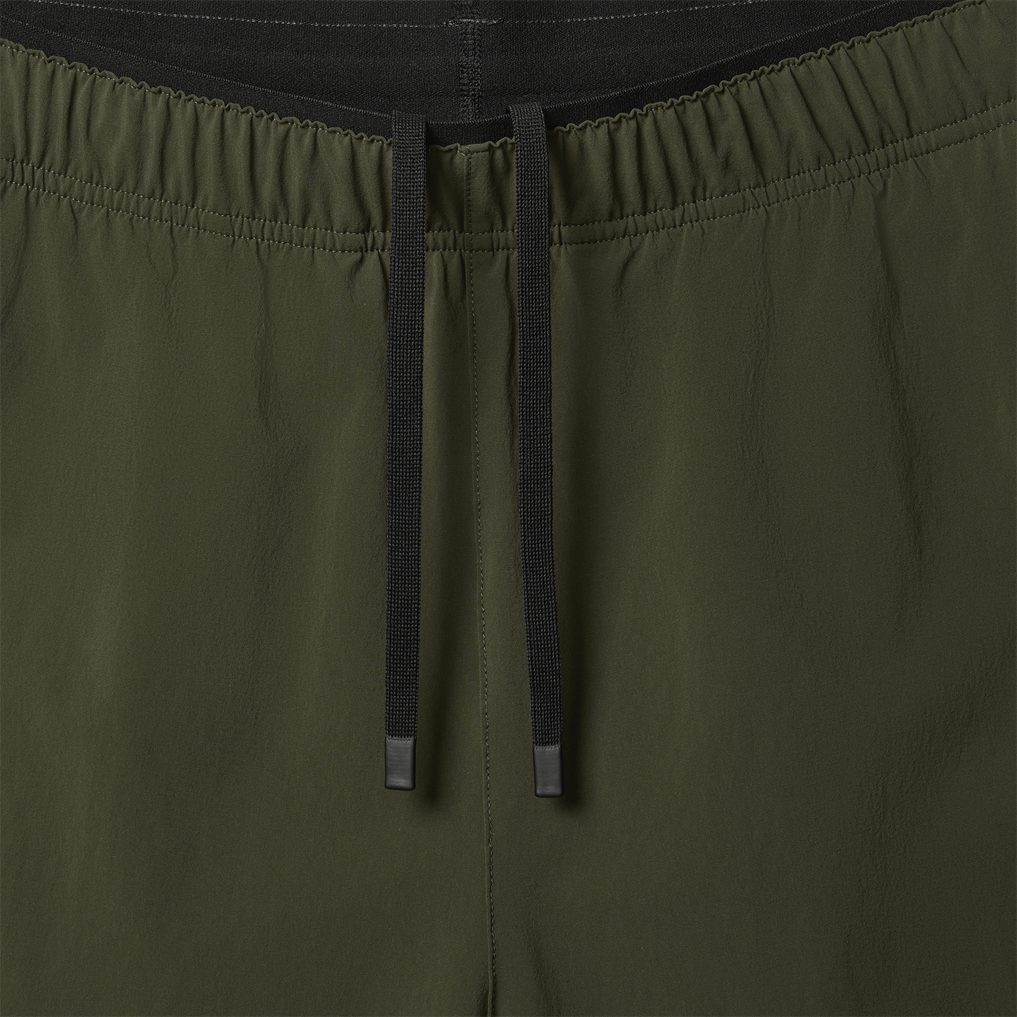 Men's Dark Army NOBULL Rep Short 8" Drawstring Detail Angle.