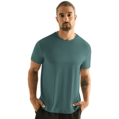 Men's Slver Pine Unbranded Tee Front Angle.