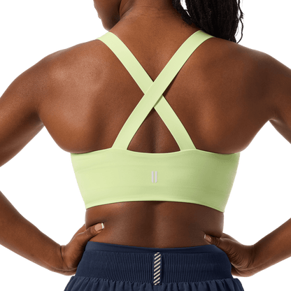 NOBULL Pear Drive Longline Bra Back Upper Body Detail Angle.