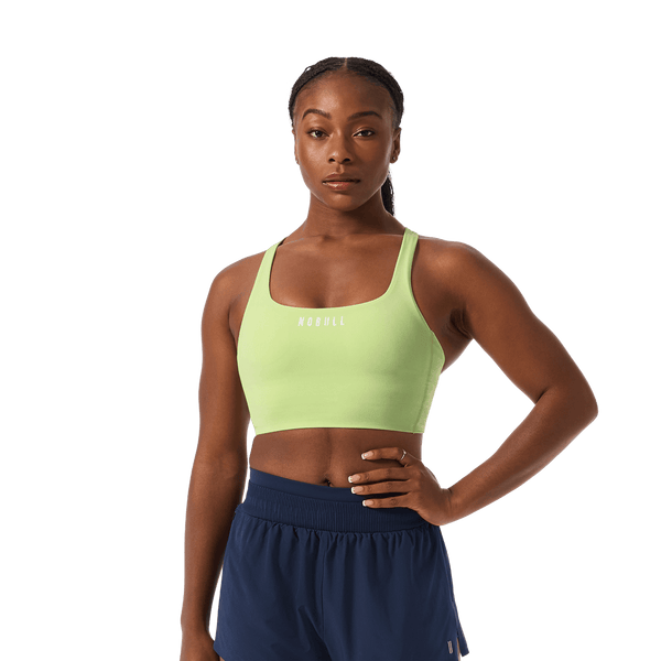 NOBULL Pear Drive Longline Bra Silhouette Front Upper Body Angle.