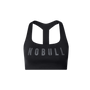 NOBULL Black Drive Racerback Bra Front Silhouette Angle.