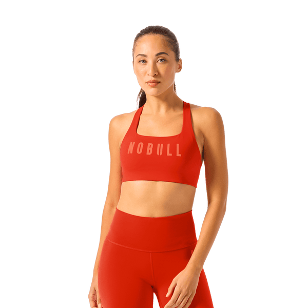 Women's Cayenne NOBULL Drive Racerback Bra Front Upper Body Angle.