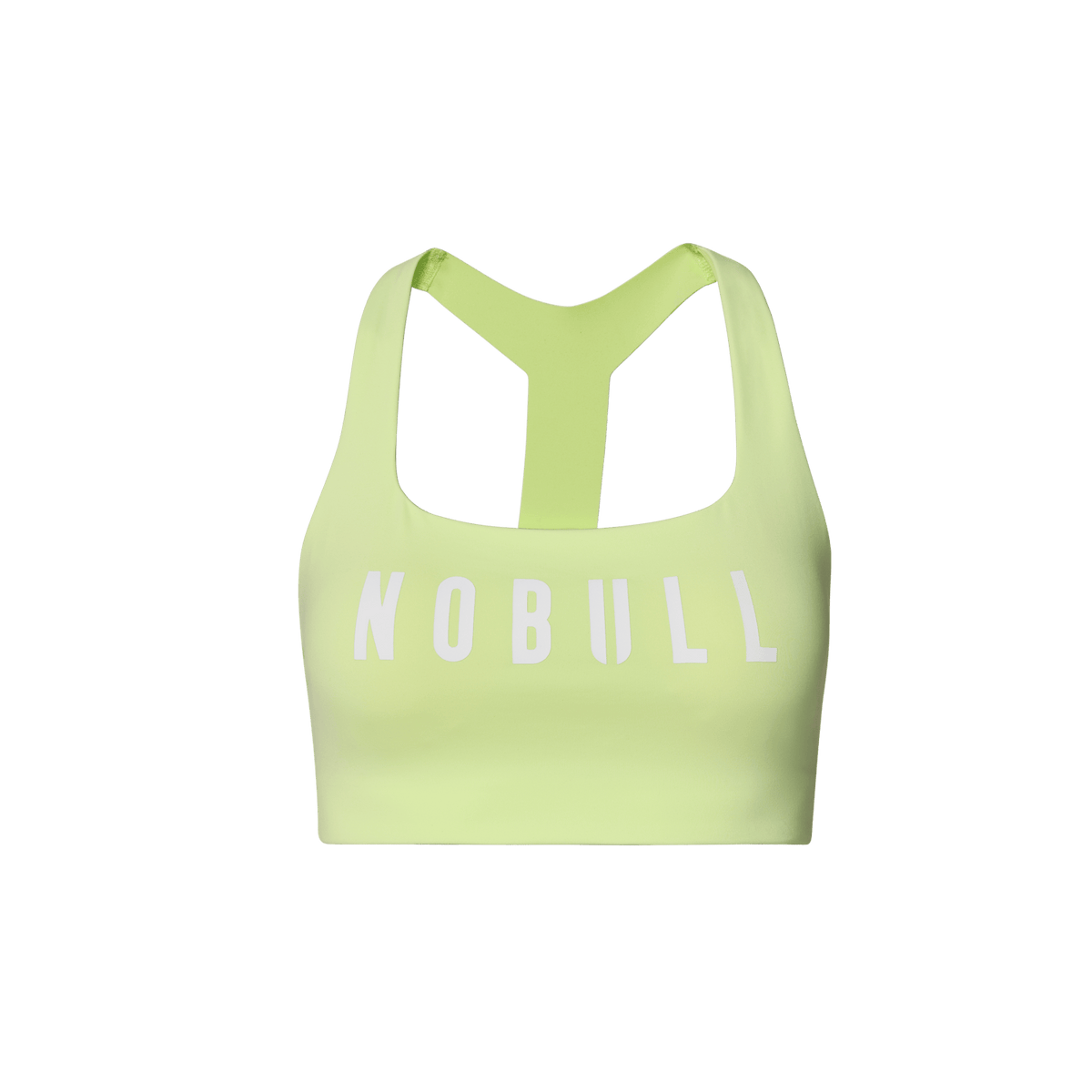 Women's Pear NOBULL Drive Racerback Bra Front Silhouette Angle.
