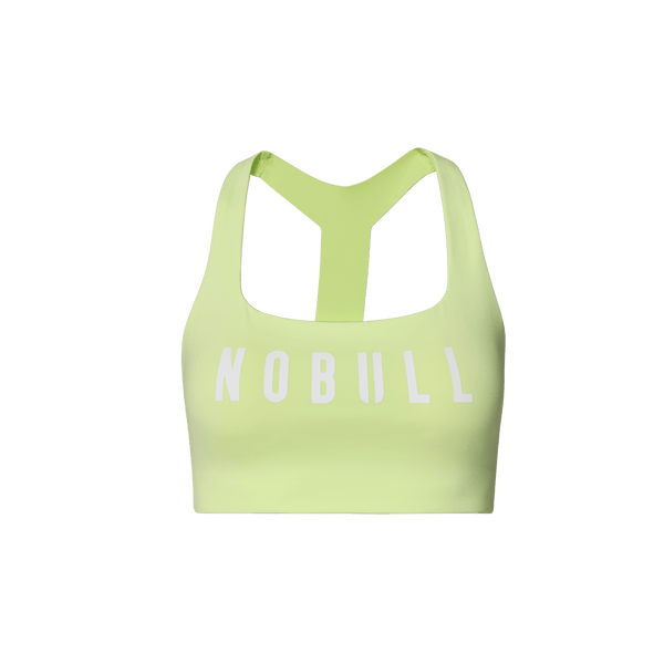 Women's Pear NOBULL Drive Racerback Bra Front Silhouette Angle.