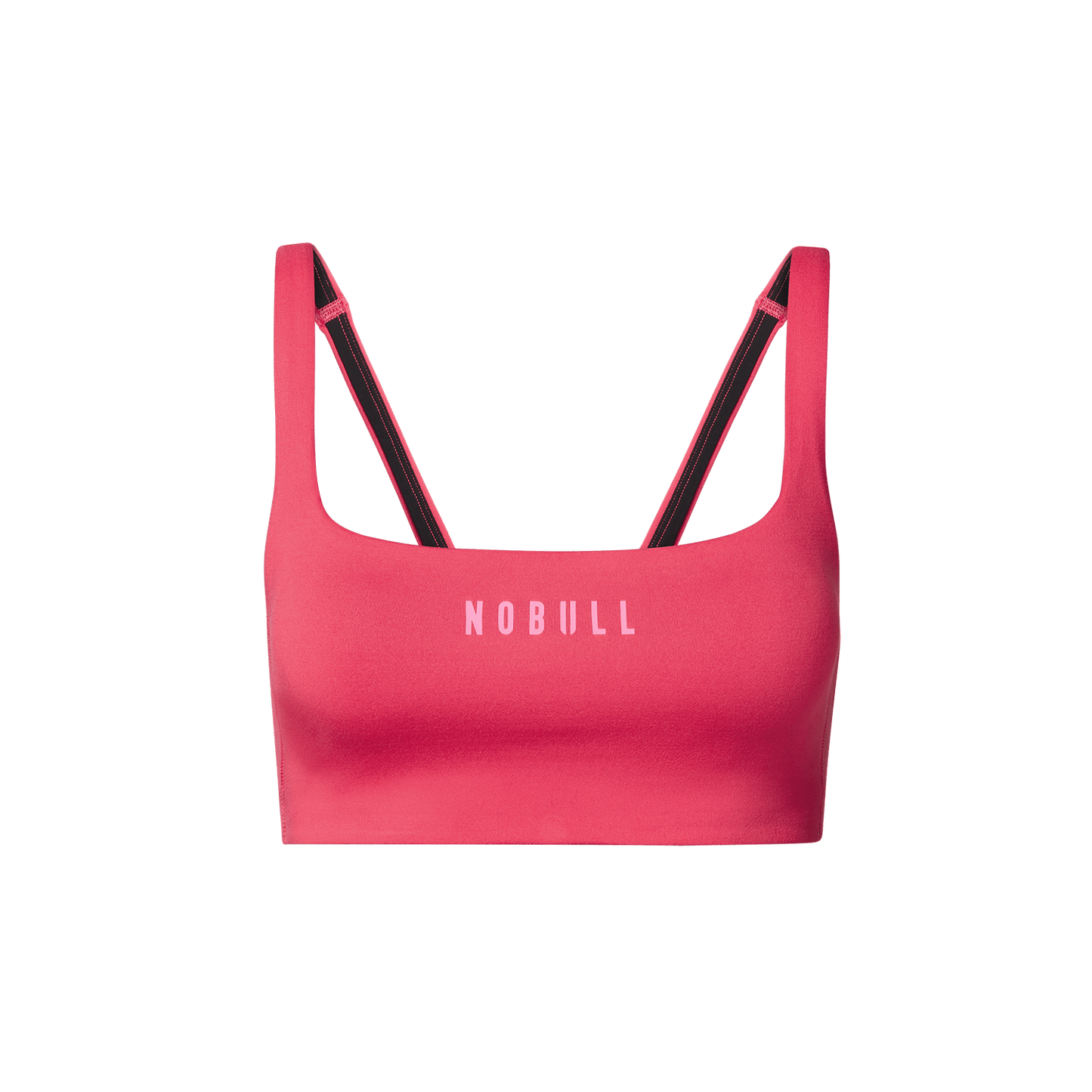 NOBULL Punch Matte Square Neck Bra Front Silhouette Angle.