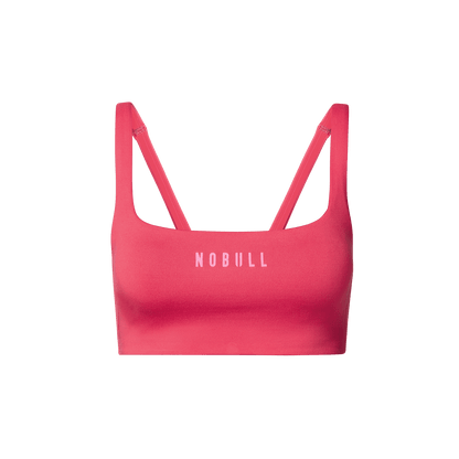 NOBULL Punch Matte Square Neck Bra Front Silhouette Angle.