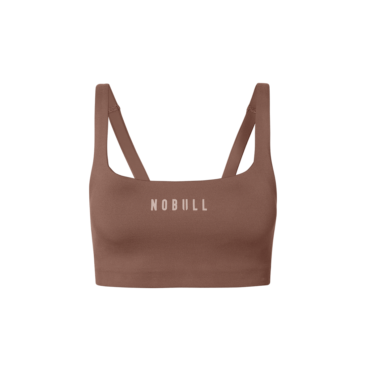Women's Acorn NOBULL Matte Square Neck Bra Silhouette Angle.