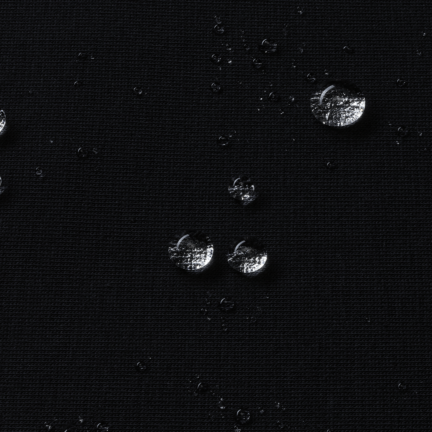 Black NOBULL Elements Water Drops Macro Fabric Detail Angle.