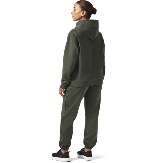 Women's Dark Army NOBULL Elements Sweatpants Back Full Body Angle.