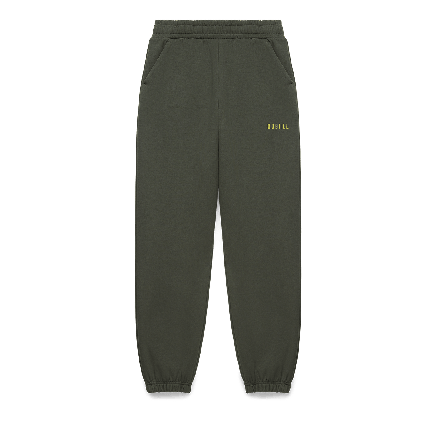 Women's Dark Army NOBULL Elements Sweatpants Flat Lay Angle.