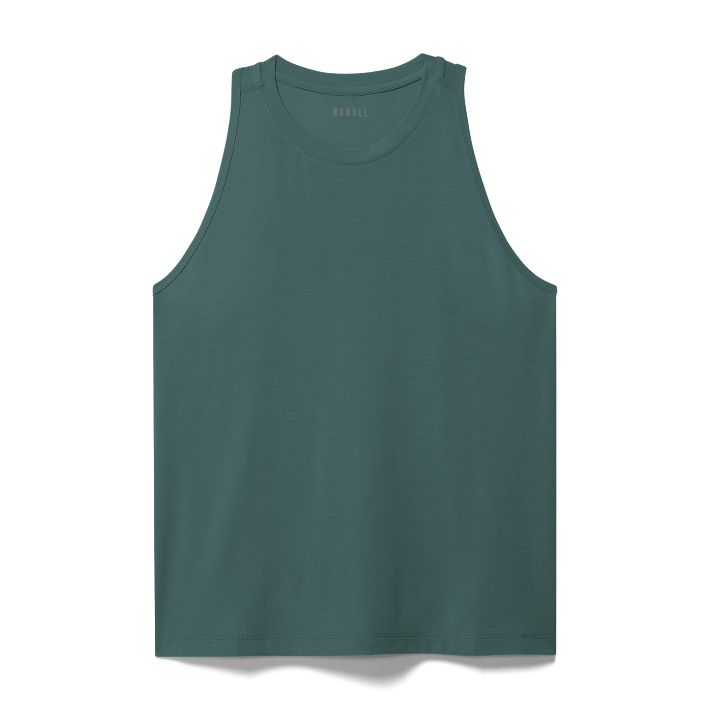 Women's Silver Pine High-Neck Tank Flat Lay Angle.