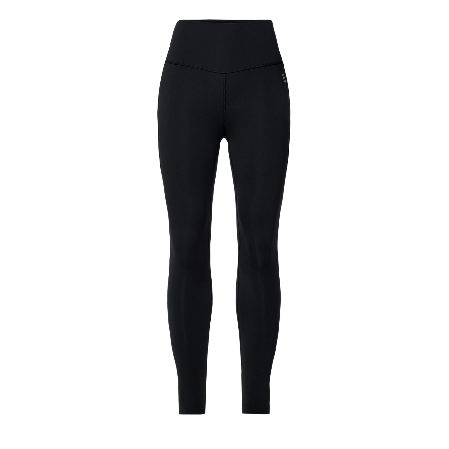 Women's Black High-Rise Drive Pocket Tight 28" Front Silhouette Angle.