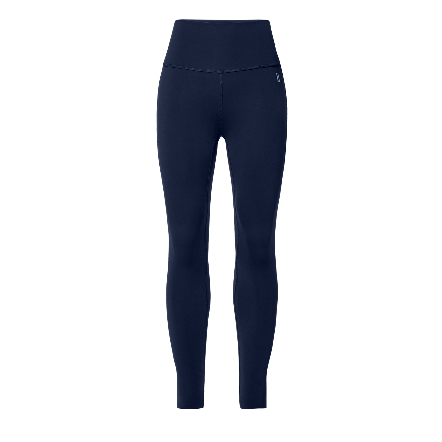 Women's Night Navy High-Rise Drive Pocket Tight 28" Front Silhouette Angle.