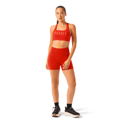 Women's Cayenne High-Rise Drive Short 4" Front Full Body Angle.