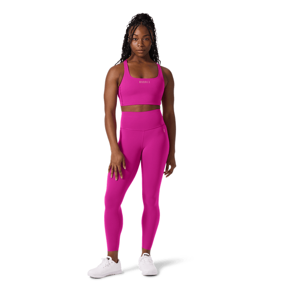 Women's Vivid Fuchsia High-Rise Drive Tight 25" Front Full Body Angle.