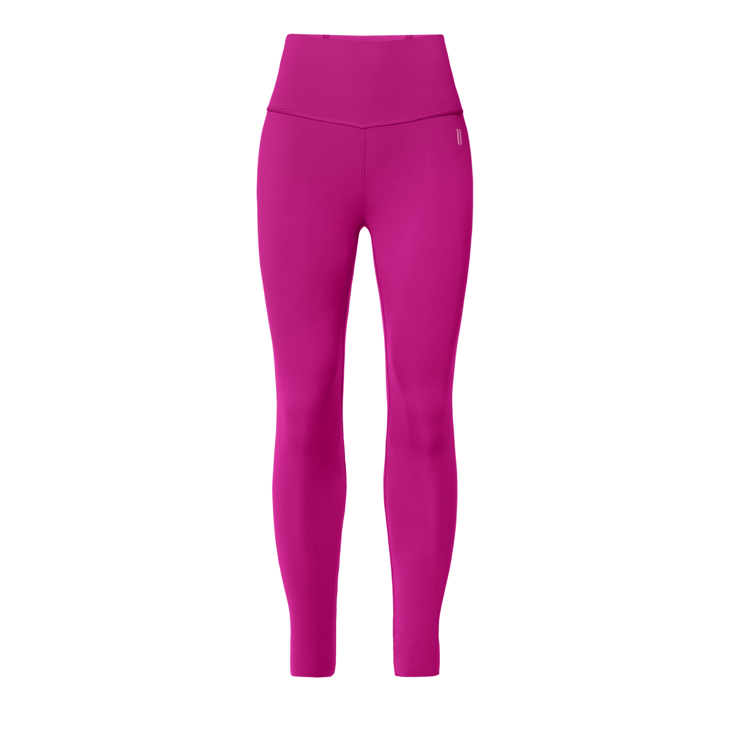 Women's Vivid Fuchsia High-Rise Drive Tight 25" Front Silhouette Angle.