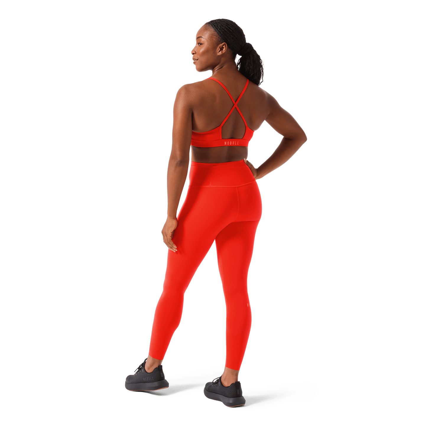 Women's Cayenne High-Rise Drive Tight 25" Back Full Body Angle.