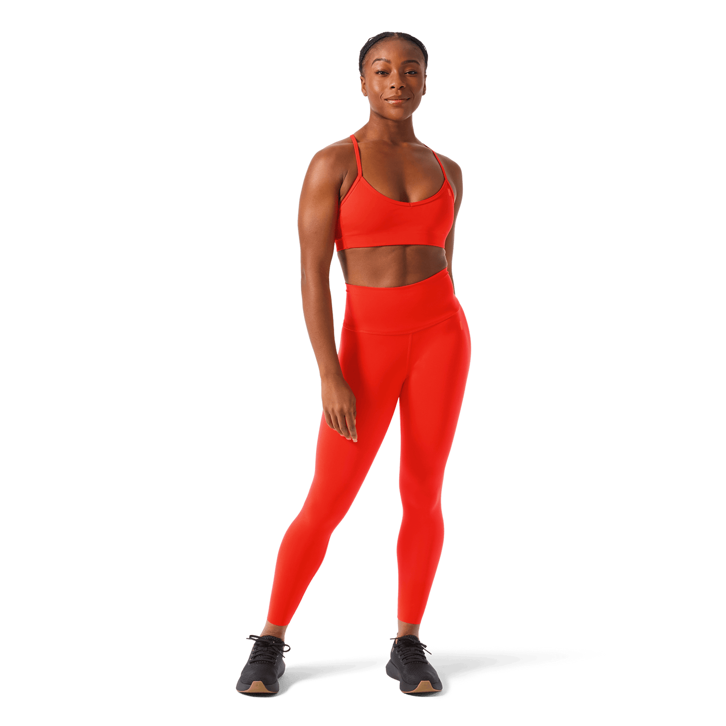 Women's Cayenne High-Rise Drive Tight 25" Front Full Body Angle.