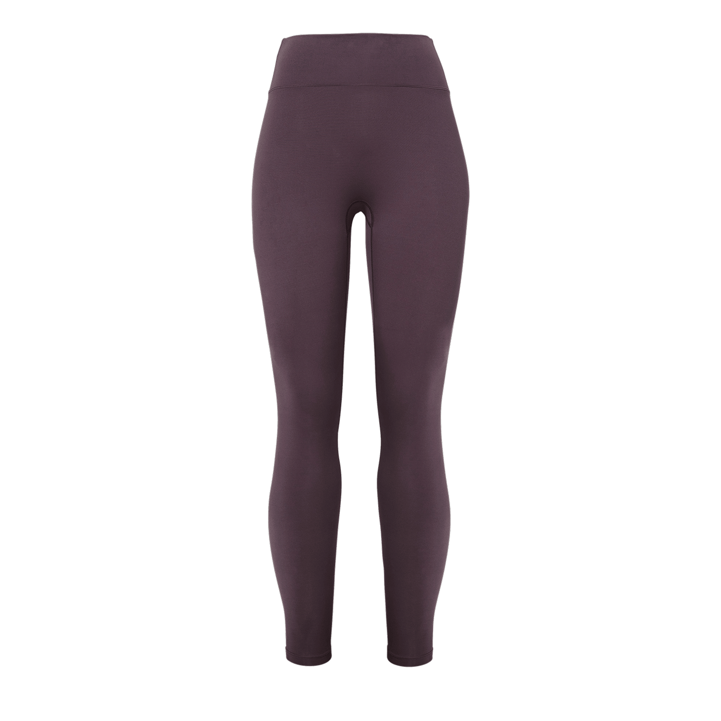 Women's Black Plum Matte Tight 28" Silhouette Front Angle.