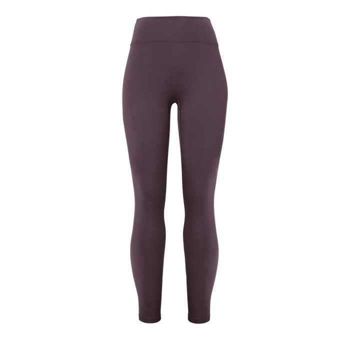 Women's Black Plum Matte Tight 28" Silhouette Front Angle.