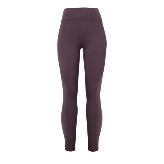 Women's Black Plum Matte Tight 28" Silhouette Front Angle.