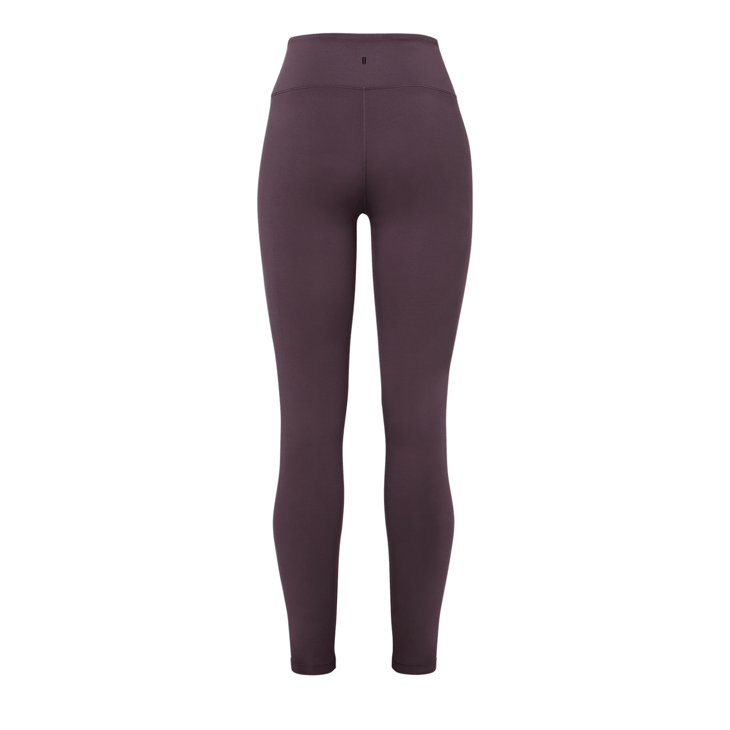 Women's Black Plum Matte Tight 28" Silhouette Back Angle.