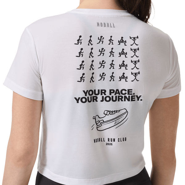 Women's Journey Graphic Boxy Tee Back Detail Angle.