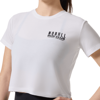 Women's Journey Graphic Boxy Tee Front Detail Angle.