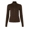 Color selected: Women's Matte Zip-Up Jacket Chocolate